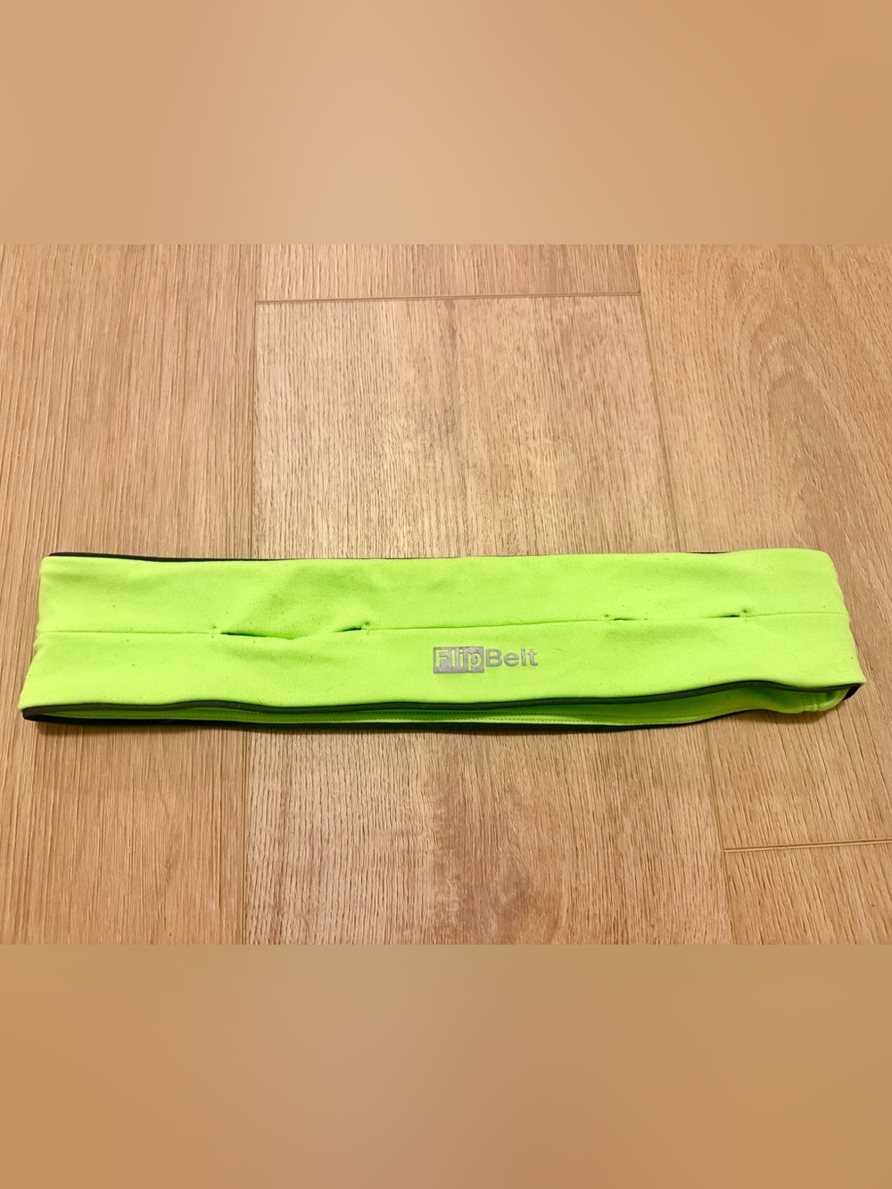 FlipBelt Neon Green Reflective Running Waist Belt